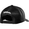 WILSON A2000 Leather Patch Snapback Hat(Black)