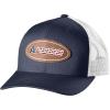 WILSON A2000 Leather Patch Snapback Hat(Navy/White)