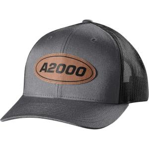 WILSON A2000 Leather Patch Snapback Hat(Charcoal/Black)