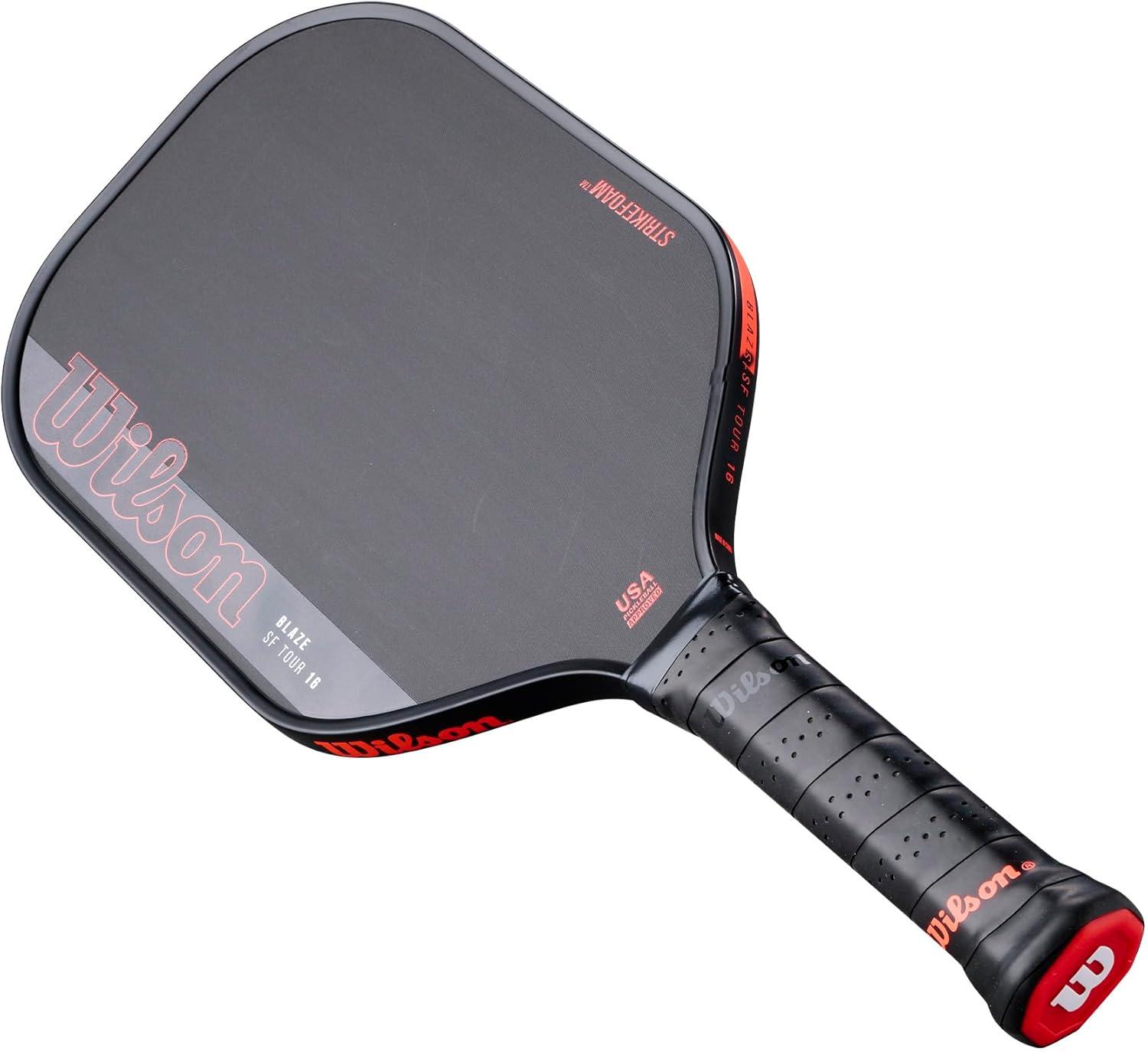 imageWilson Blaze SF Tour 16 Pickleball Paddle BlackRed 414